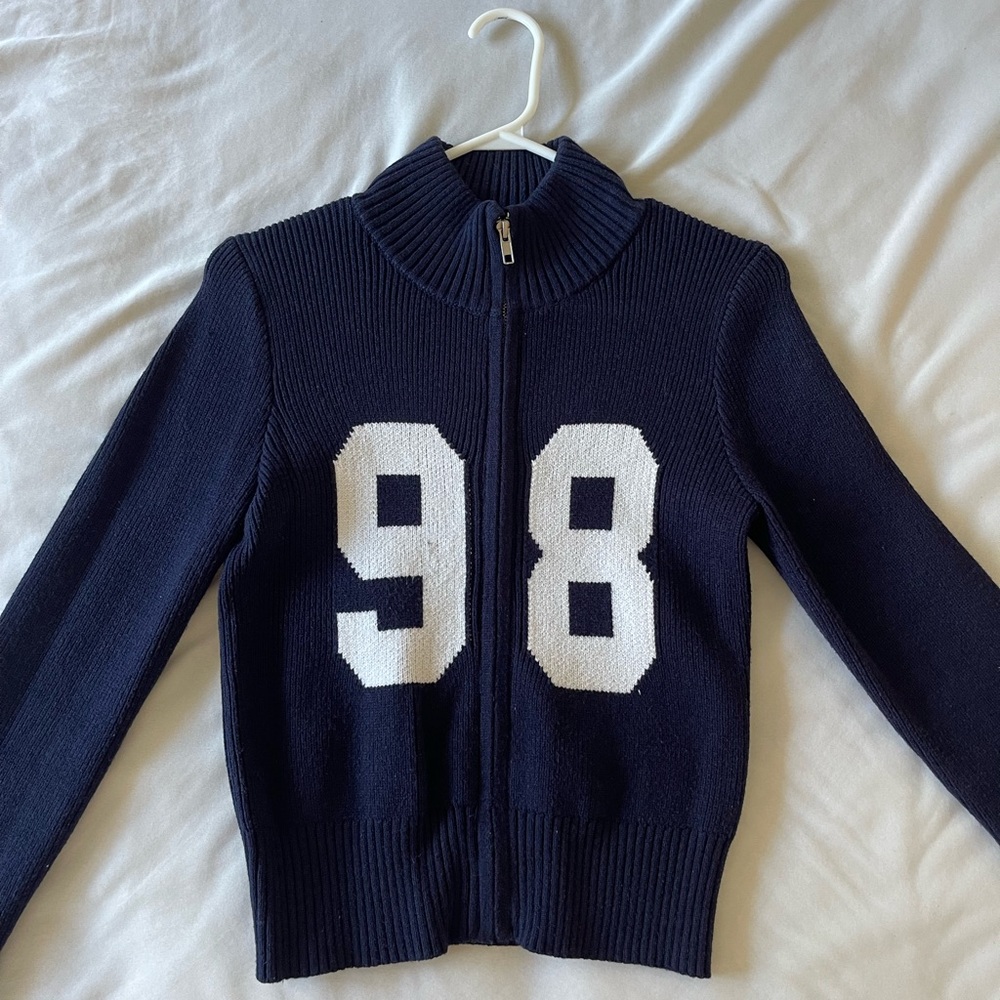Urban Planet Navy Blue Zip-Up Sweater